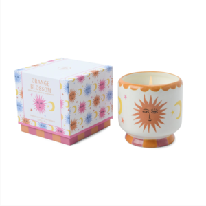 HOF House of Furniture Adopo 8 oz./226g Sun Ceramic W/ Warning Label & Dustcover - Orange Blossom